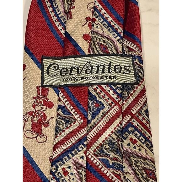60s/70s Mickey Mouse by Cervantes POLYESTER Walt Disney Necktie Neck Tie GUC - Picture 5 of 9